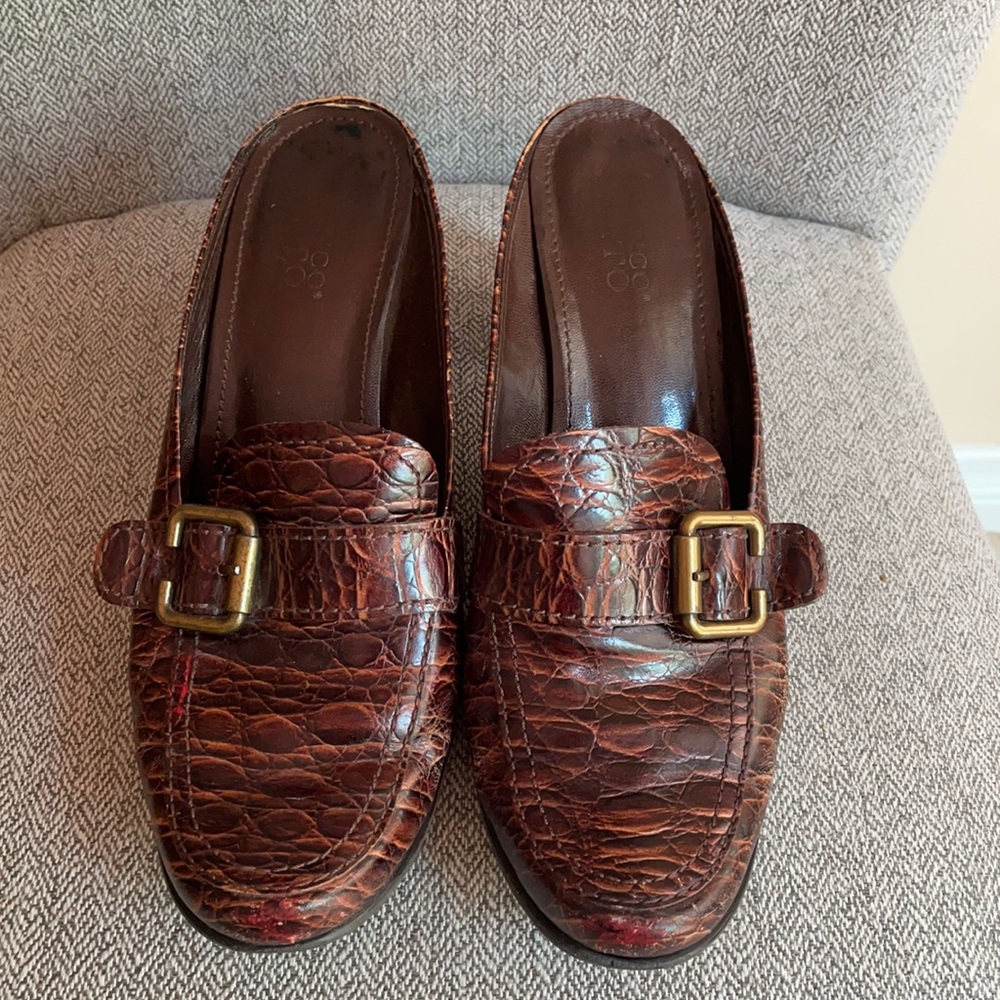 Very comfortable Franco Sarto mules